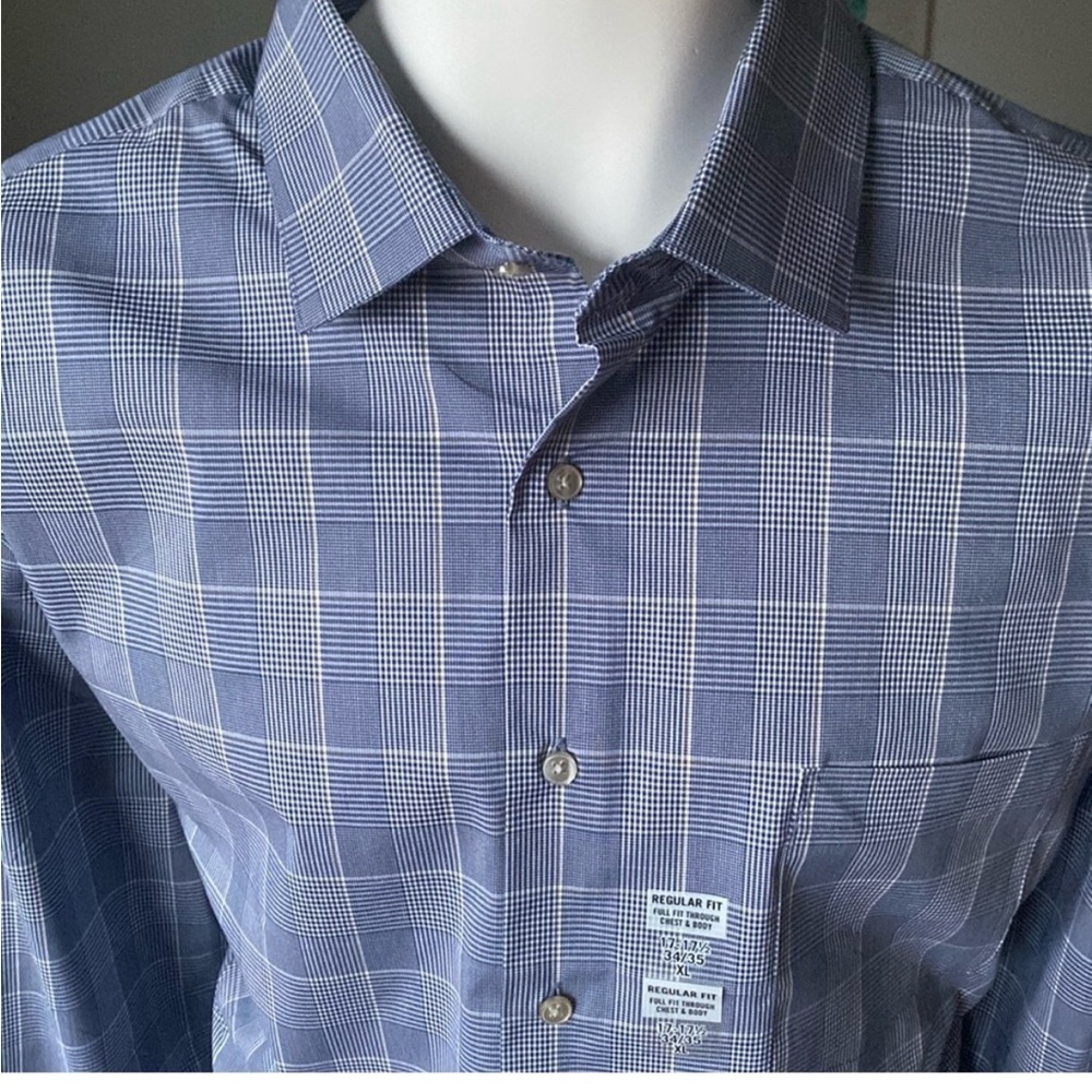 NWT Van Heusen Stain Shield Dress Shirt Size 17-17.5” 34/35 - Picture 2 of 13